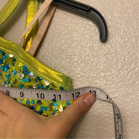 Curtain Call Dance tinker bell Costume Blue green dress tutu E2161 child SC - Picture 7 of 11